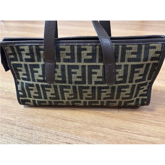 Fendi Black and Brown Logo Tote - Picture 2 of 13